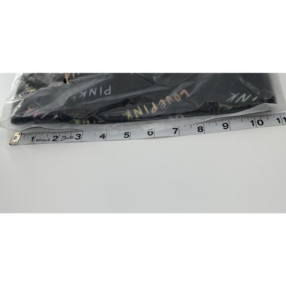 Victoria Secret Tote Weekender Zip Closure Black Love Pink Allover Print Sealed - Picture 6 of 6